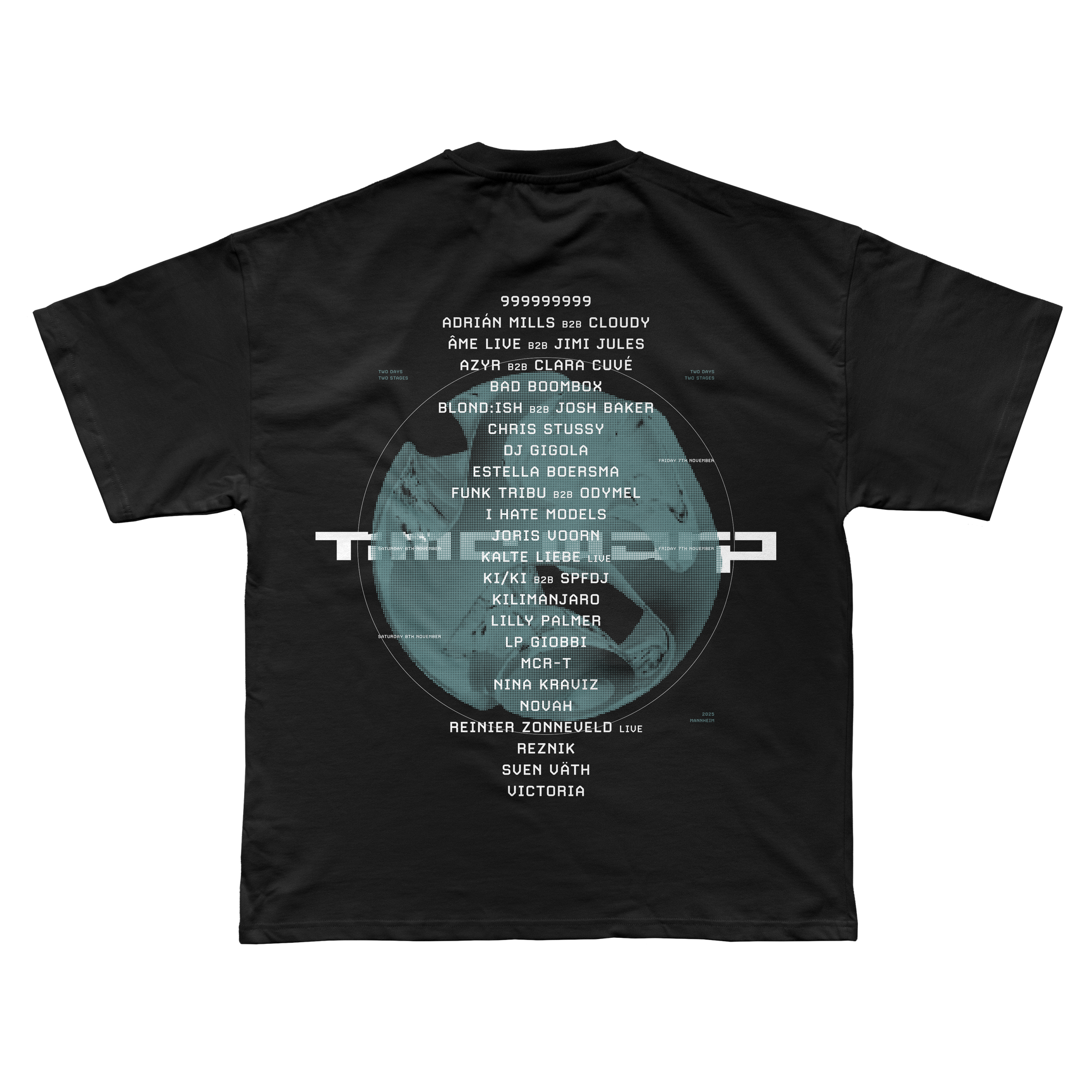 Time Warp Autumn 2025 Lineup Tee Black